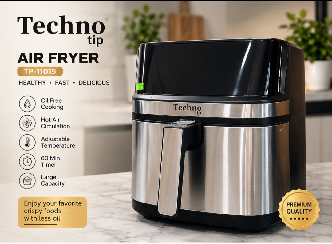 سرخ کن بدون روغن تکنو تیپ 8 لیتری مدل TP-11015