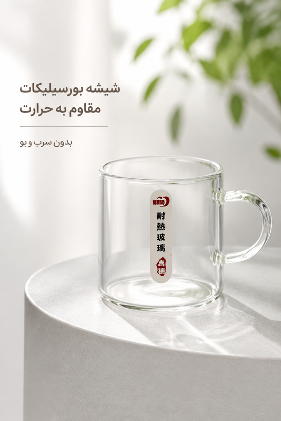 لیوان گرد دلی لیوان پیرکس ۱۳۰ میل Deli