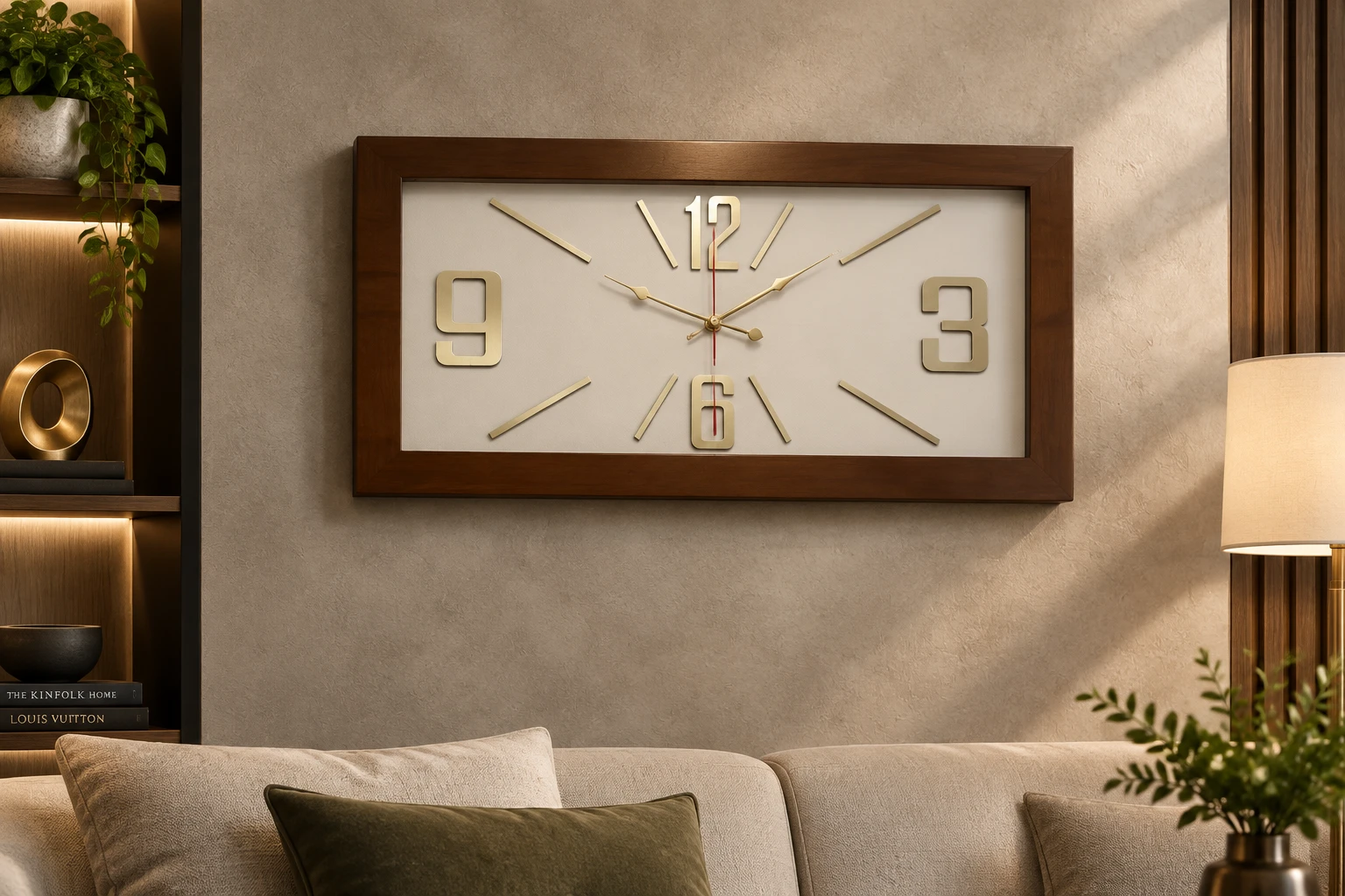 ساعت تمام چوب ام دی اف mdf